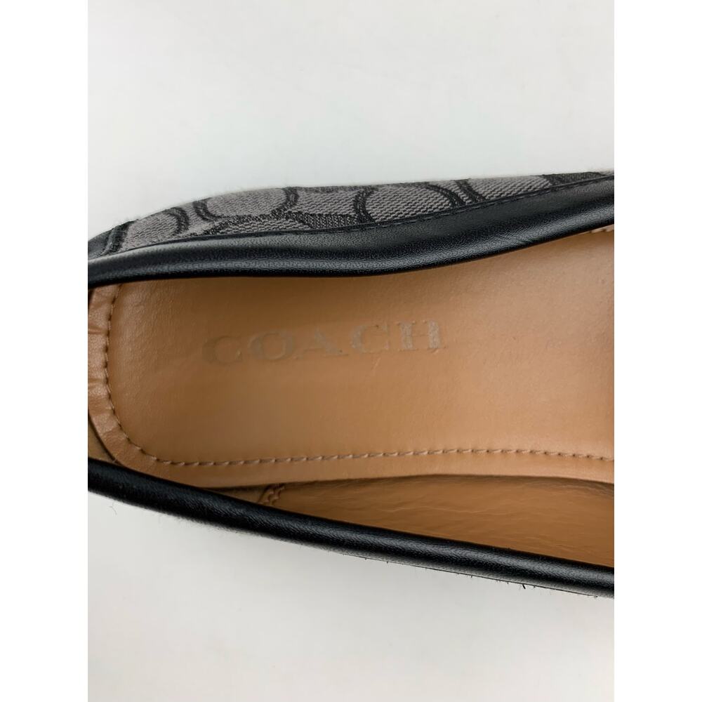 Coach Olive Slip On Driving Loafers Grey Signature Fabric Shoes Flats Women's 9 - Picture 4 of 11